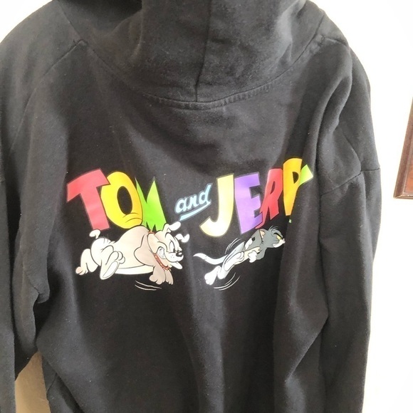 Tom & Jerry Hooded Sweater Size Large - Picture 3 of 5